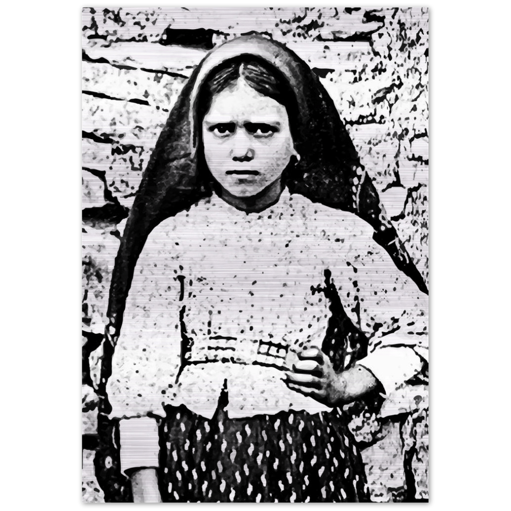 St. Jacinta Marto ✠ Brushed #Aluminum #MetallicIcon #AluminumPrint