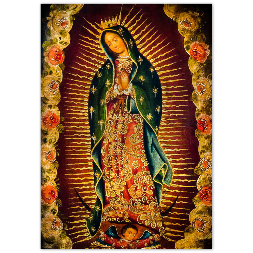 Our Lady of Guadalupe – Brushed #Aluminum #MetallicIcon #AluminumPrint