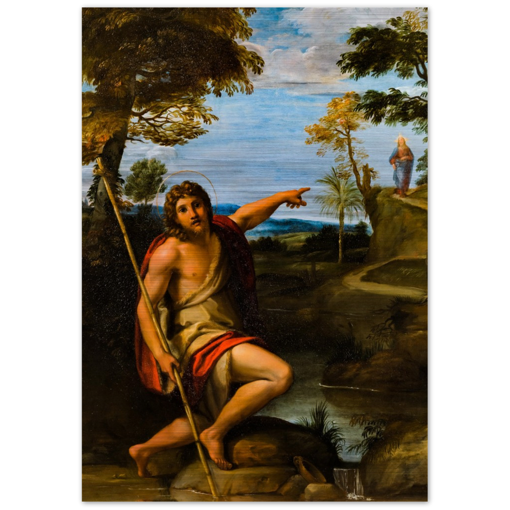 St John the Baptist Bearing Witness ✠ Brushed #Aluminum #AluminumPrint