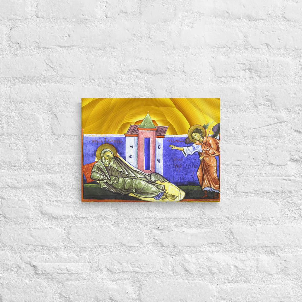 T'oros Roslin, Joseph's Dream, 1262 - Canvas