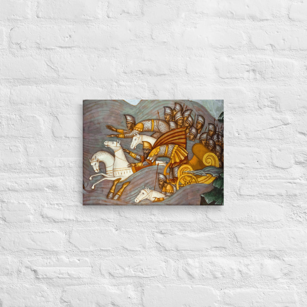 Pharaoh's Hosts Engulfed in the Red Sea #Canvas