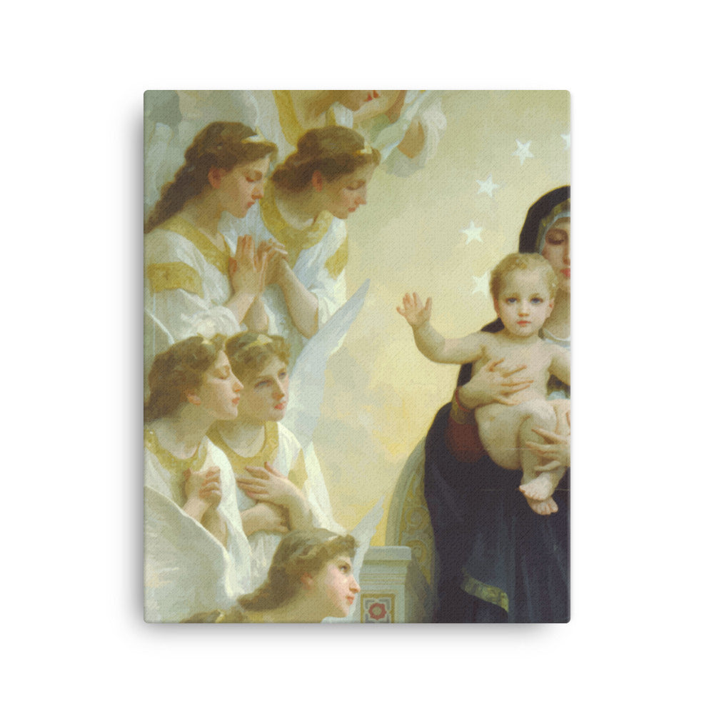 Mysteria Dolorosa Mysteria Gaudiosa - Canvas Bouguereau Diptych - Left Medium 16x20