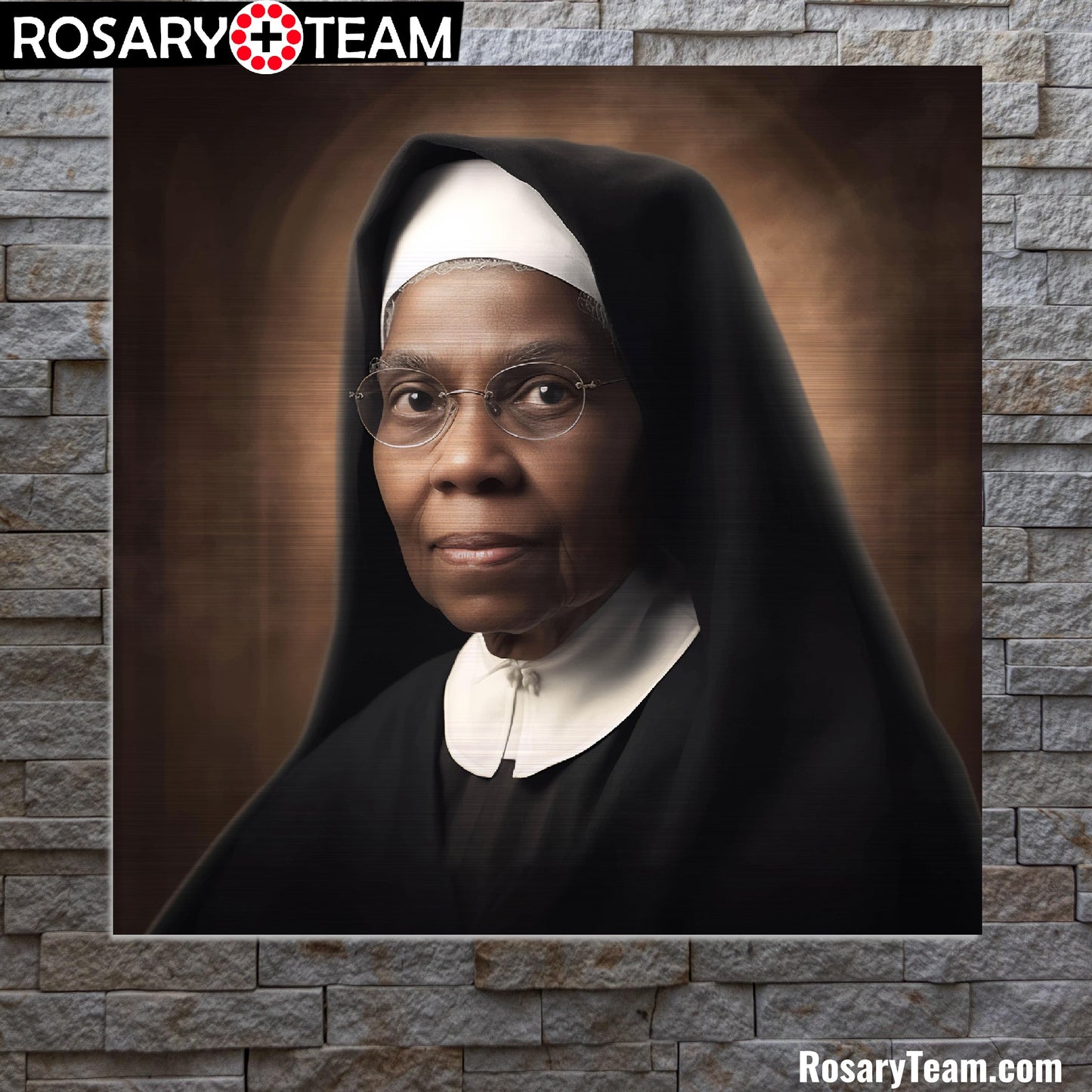 Sister Mary Wilhelmina Brushed Aluminum Print Wall Art Portrait