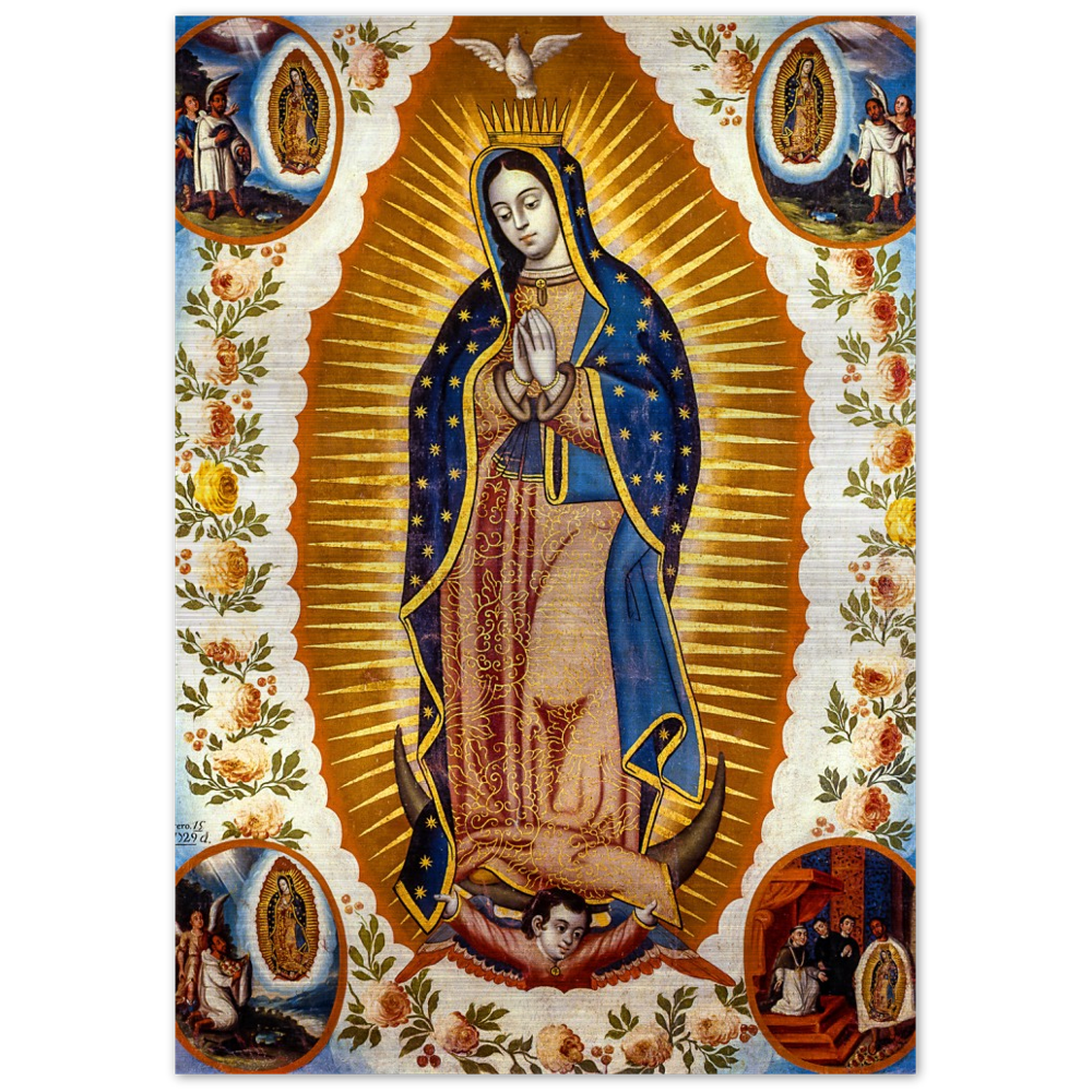 OLG pray for us ✠ Brushed #Aluminum #MetallicIcon #AluminumPrint