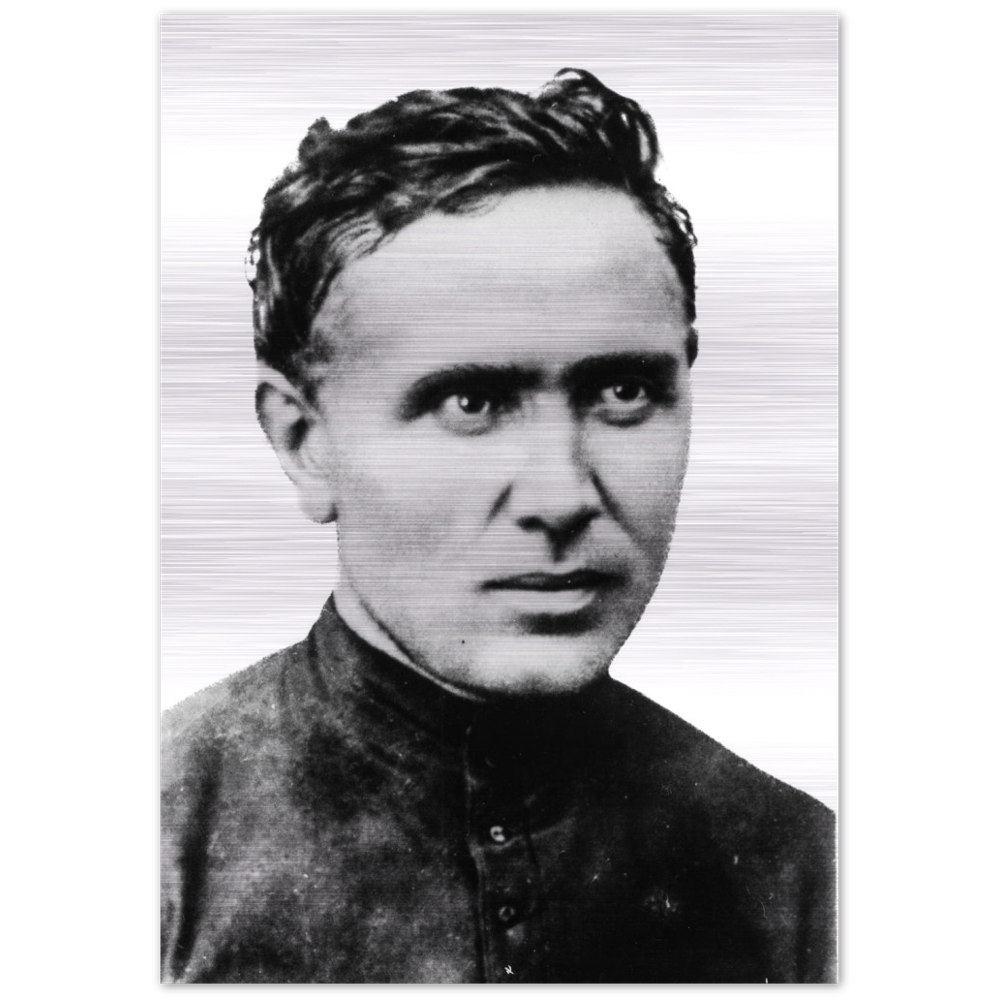 St. Damien of Molokai ✠ Brushed #Aluminum #MetallicIcon #AluminumPrint