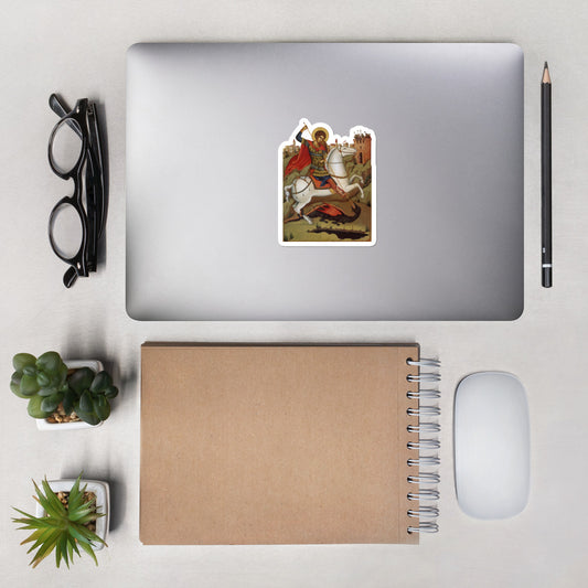 Saint George and the dragon Bubble-free stickers