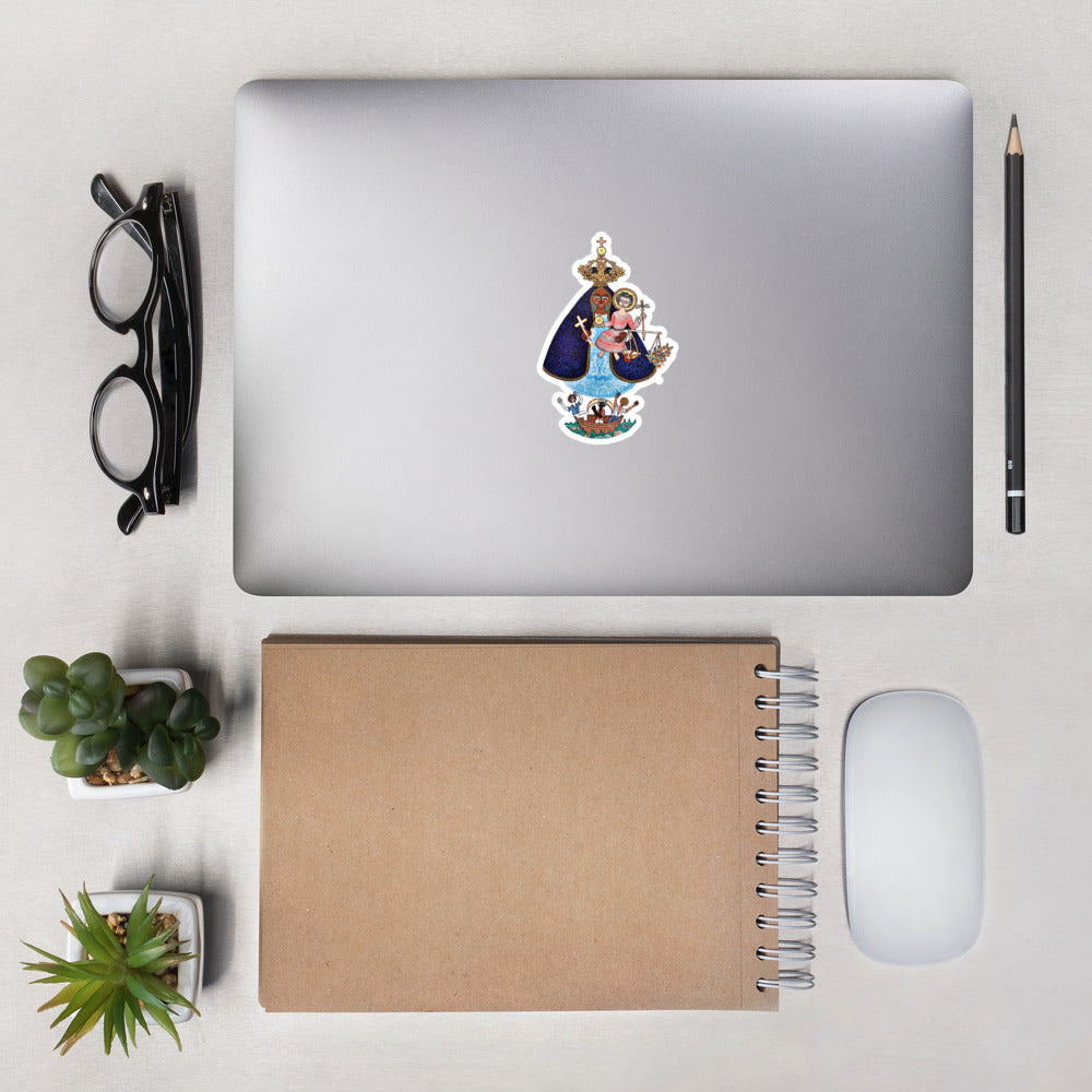 Our Lady of Charity (Caridad del Cobre) Bubble-free stickers