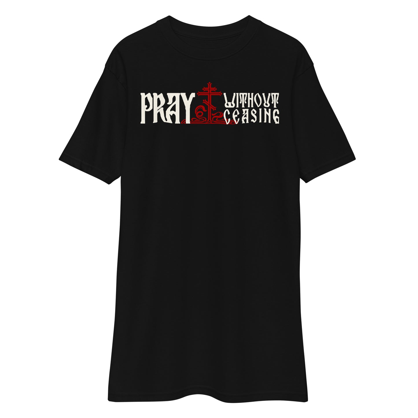 pray without ceasing premium heavyweight tee