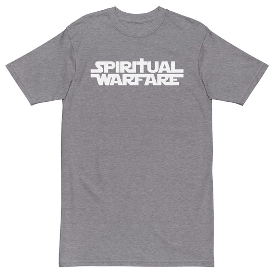 Spiritual Warfare premium heavyweight tee