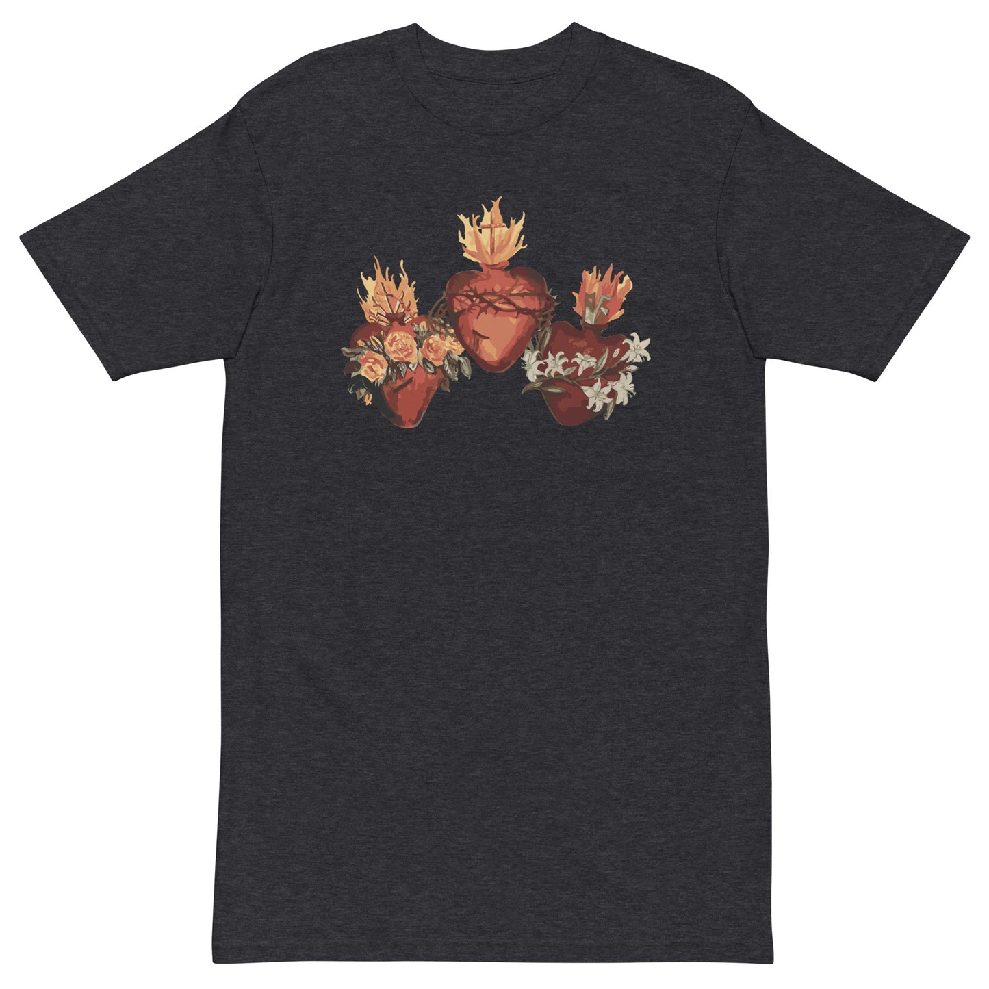 Three Hearts #JMJ premium heavyweight tee