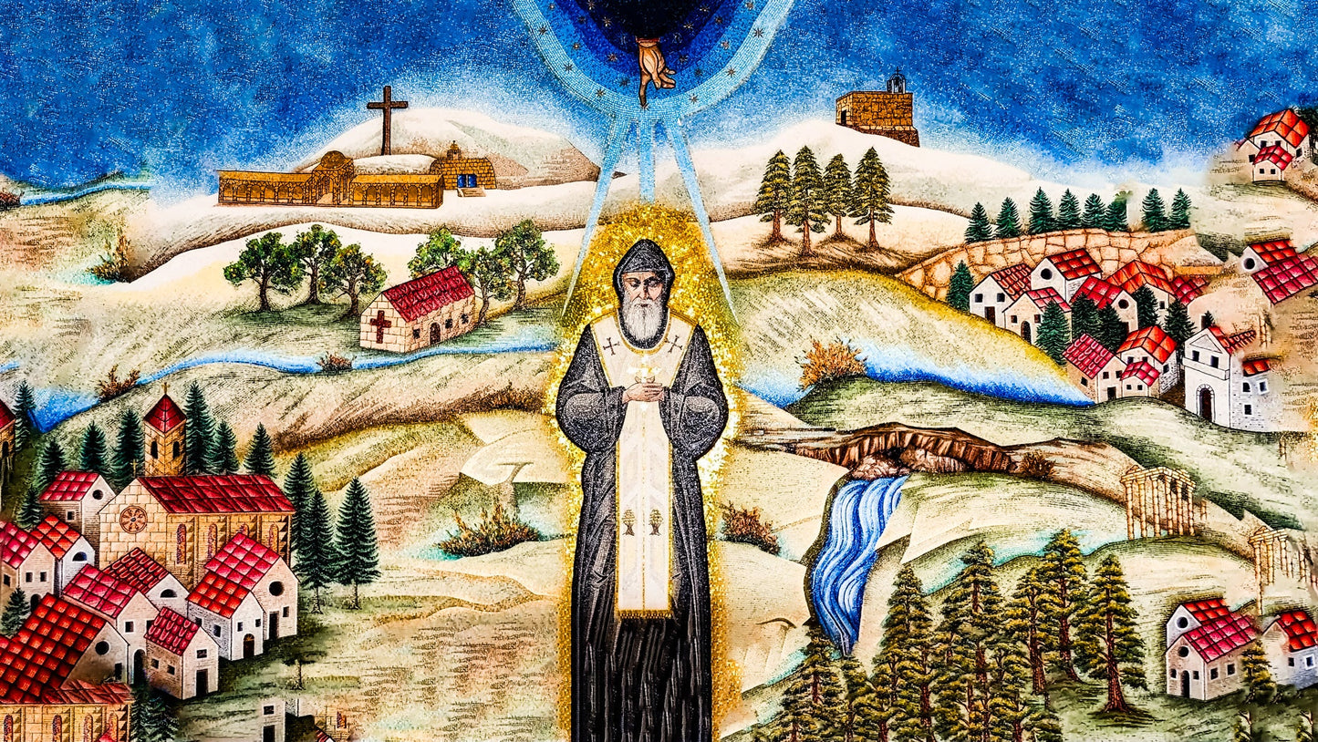 Pearl Print - St Charbel, Sanctuary of Heavenly Wisdom - Icon