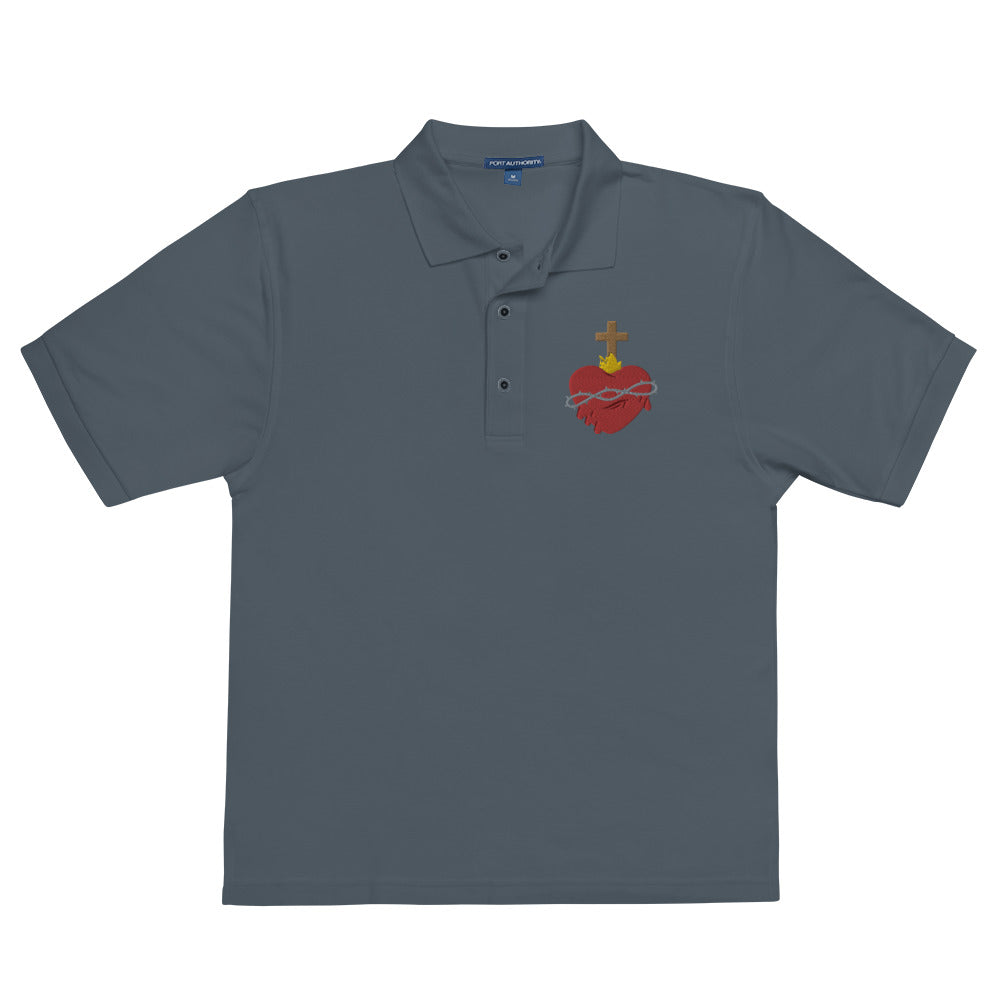 Sacred Heart Embroidered #Polo
