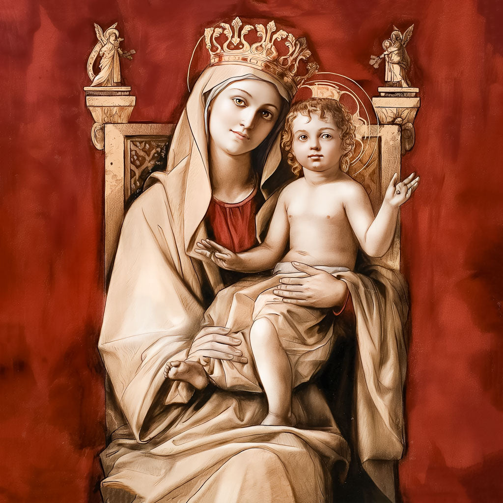 Pearl Print - Ave Regina Pacis, the Queen of Peace Icon