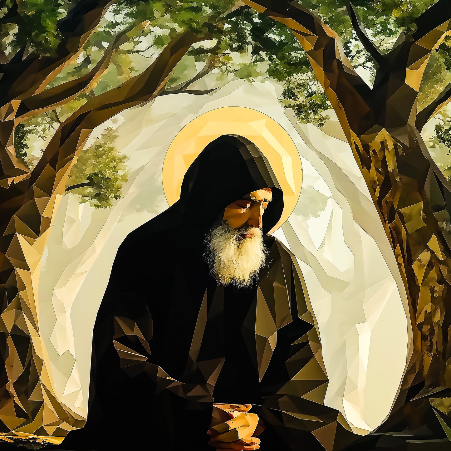 Pearl Print - St Charbel, Glory of the Maronite Order - Icon -