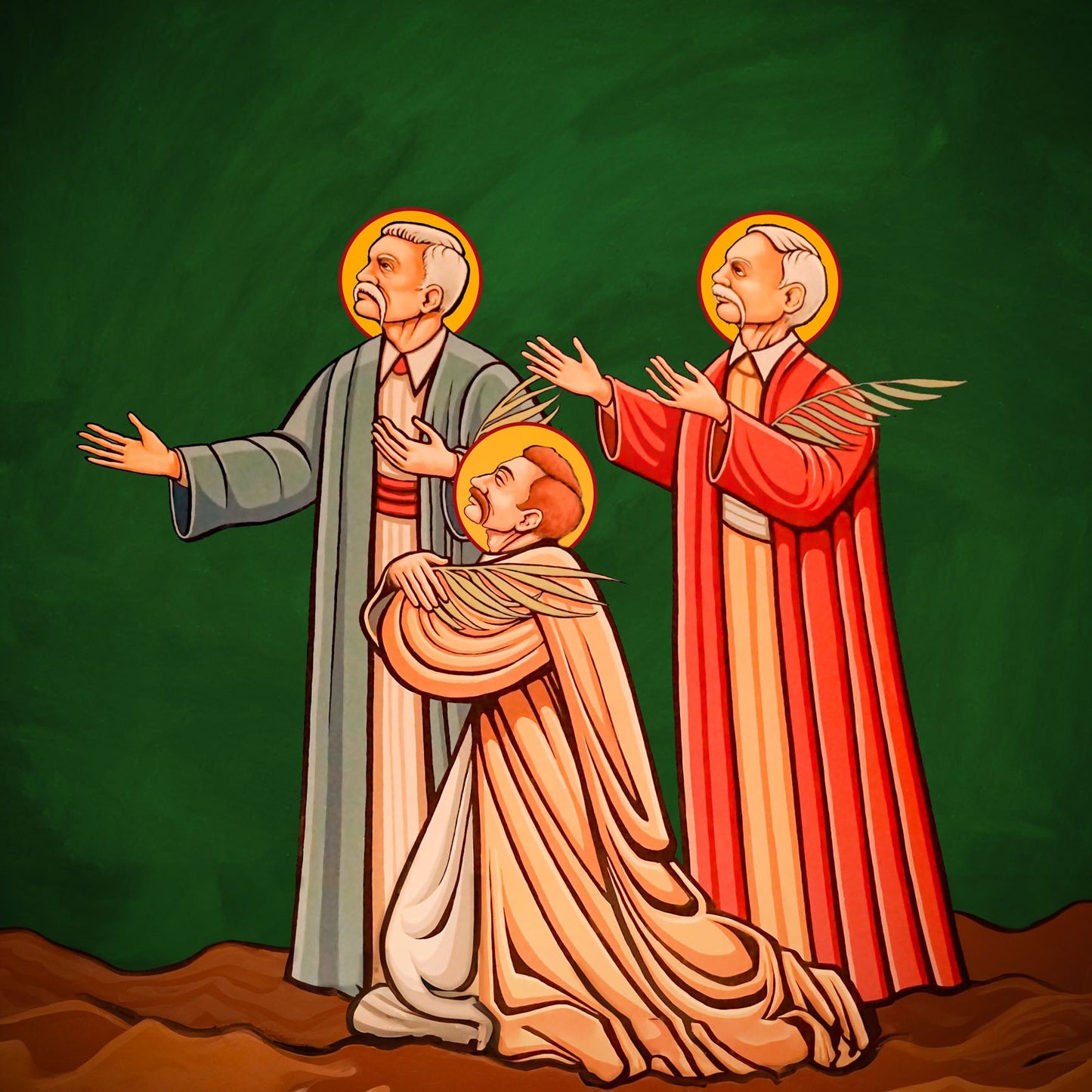 Pearl Print - Massabki Brothers: New Maronite Saints Icons