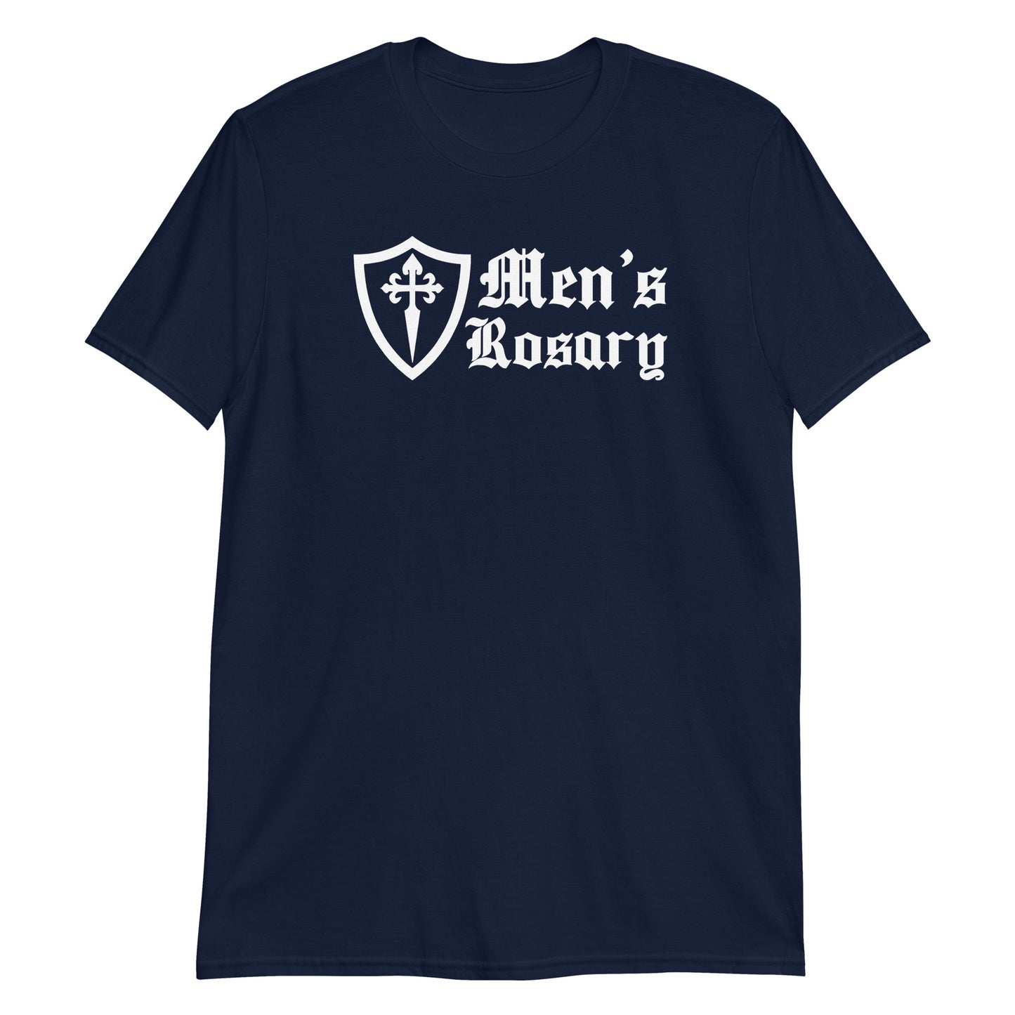 Men's Rosary (Basic) with St James Cross Short-Sleeve Unisex T-Shirt