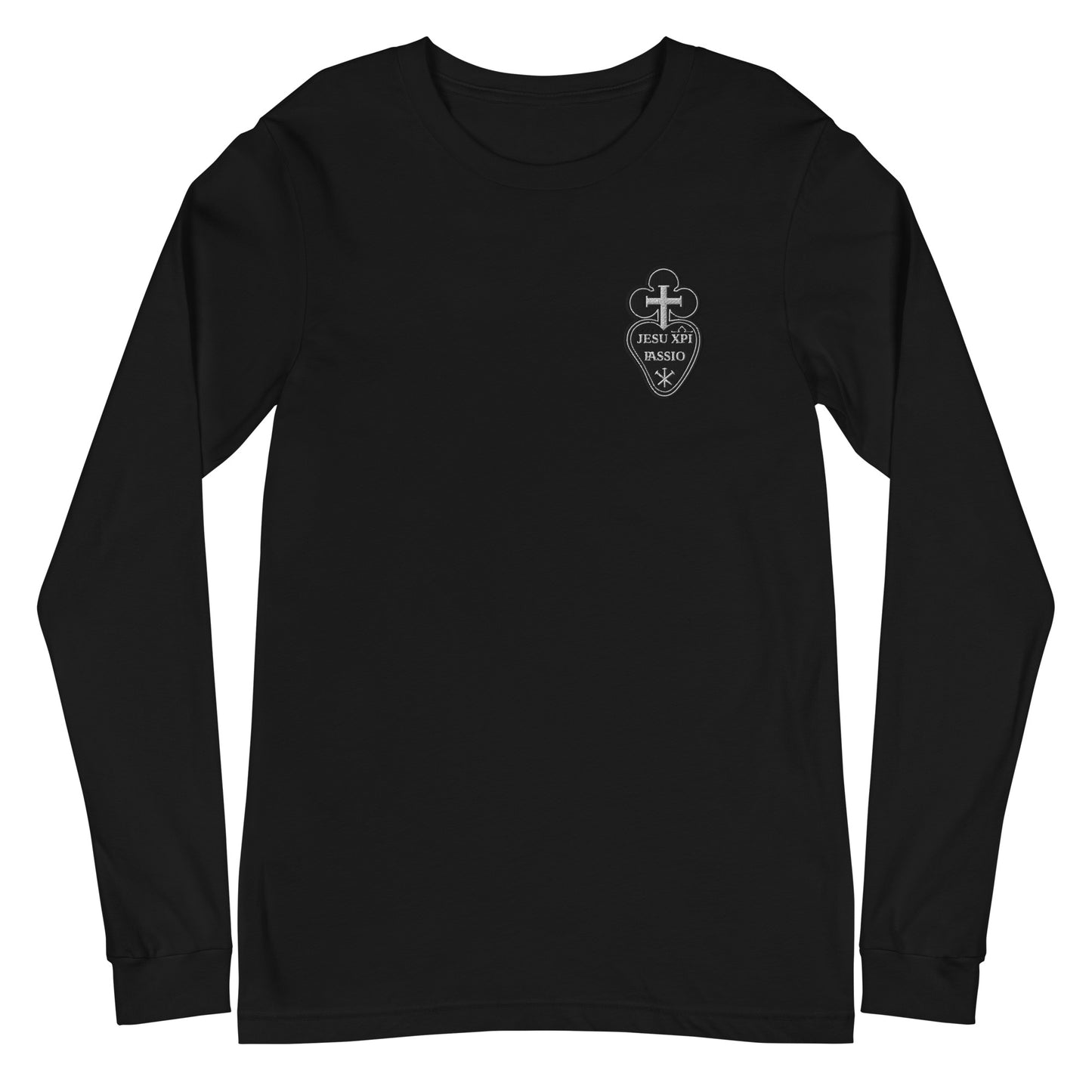Passionist embroidered left Unisex Long Sleeve Tee