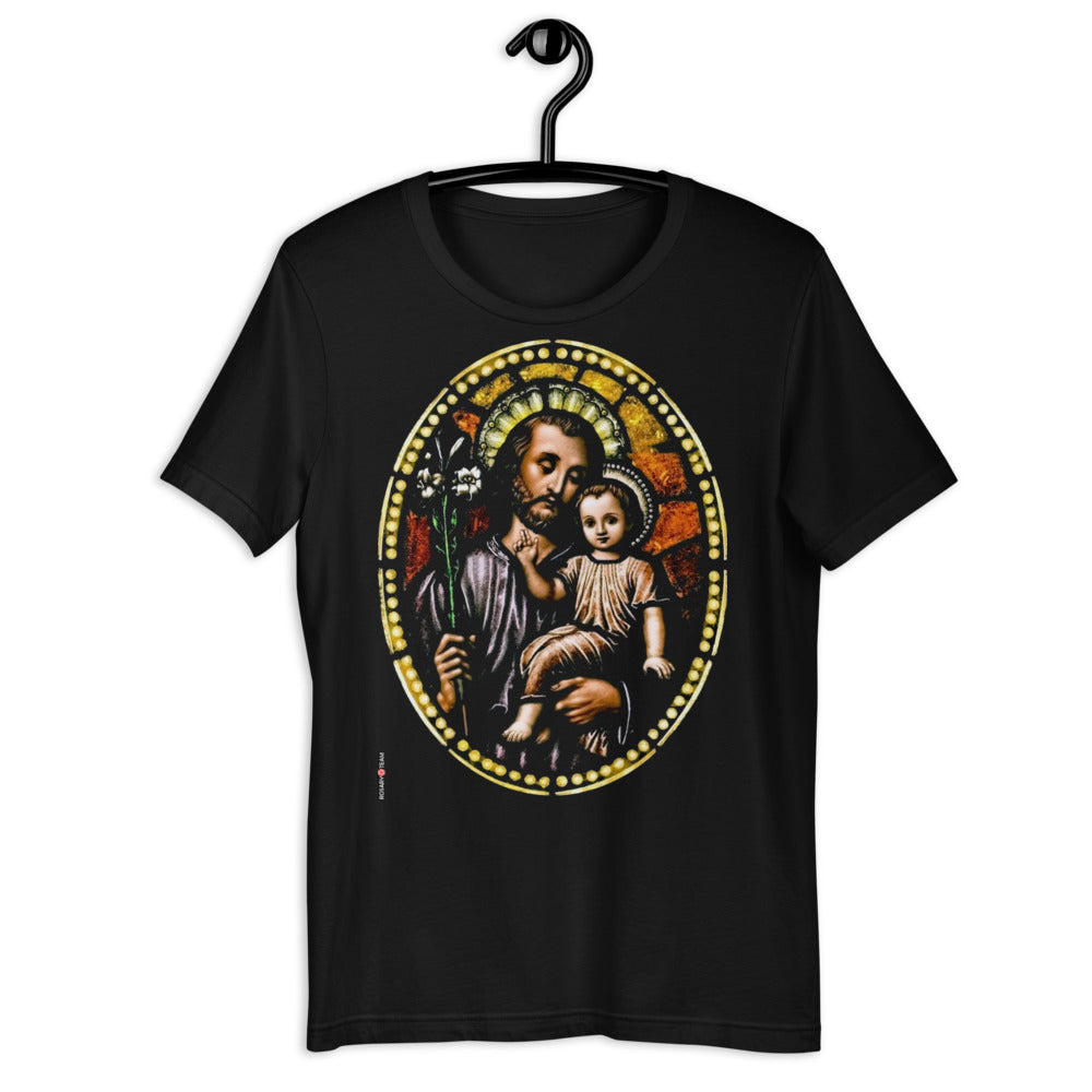 St Joseph, Divine Child Protector Short-Sleeve Unisex T-Shirt