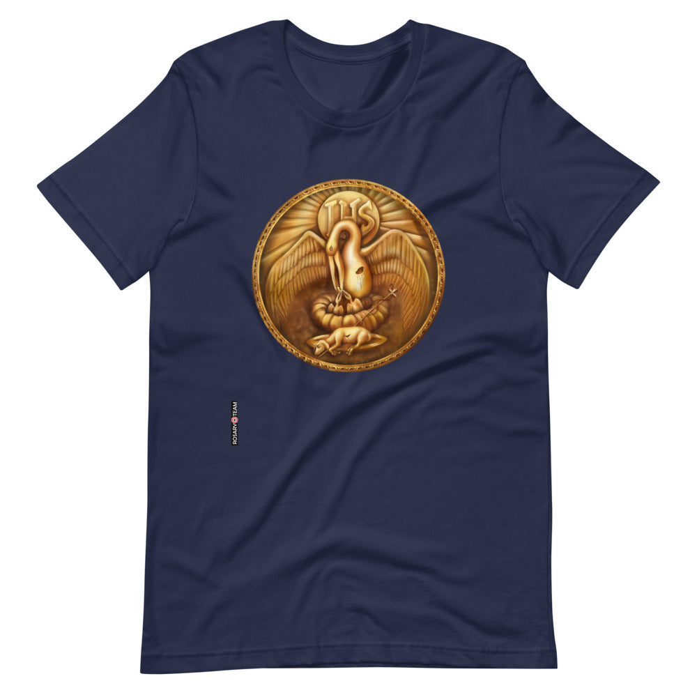 Pie pellicáne Iesu Dómine - Short-Sleeve Unisex T-Shirt