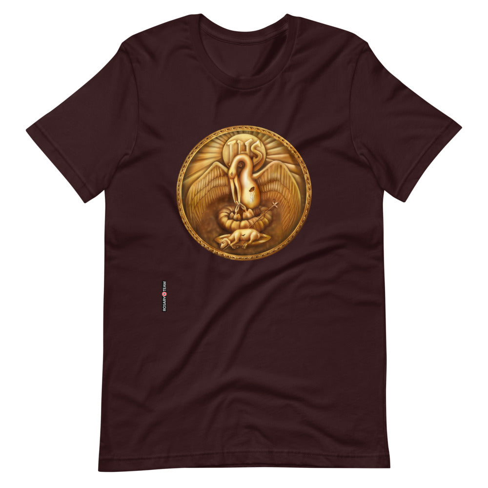 Pie pellicáne Iesu Dómine - Short-Sleeve Unisex T-Shirt