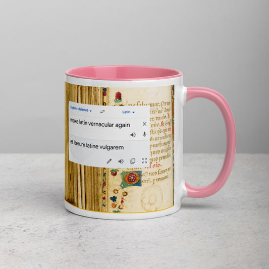 make Latin vernacular again - Mug with Color Inside