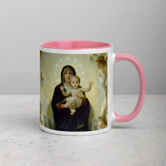 Regina Angelorum (Bouguereau) Mug with Color Inside