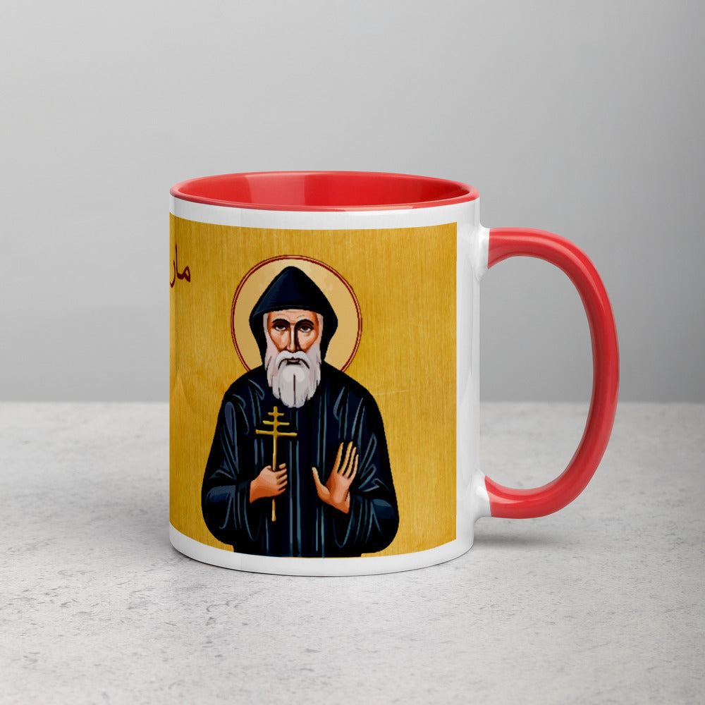 St. Charbel is a tool to reach God Mug with Color Inside