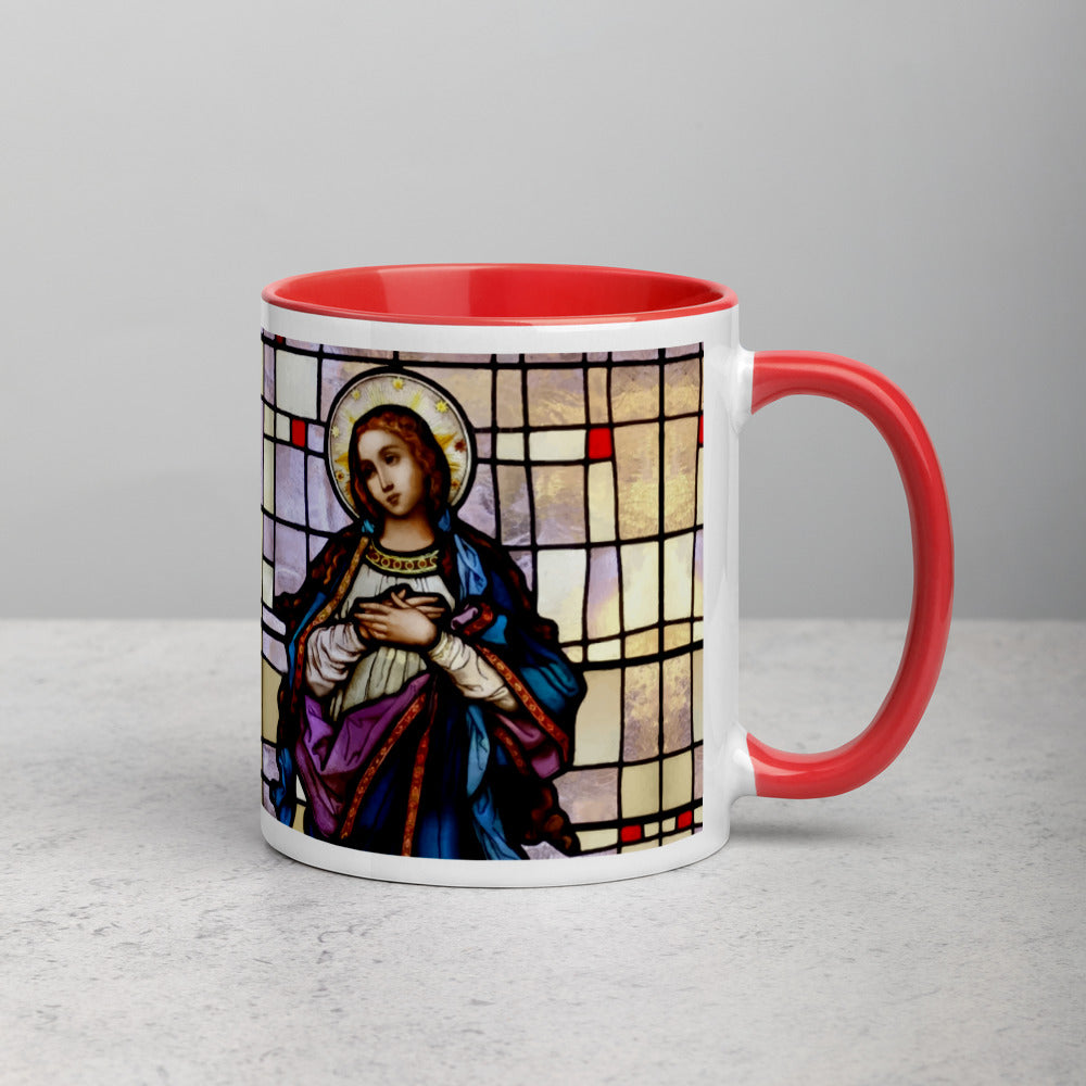 Blessed Virgin Mary Mug with Color Inside