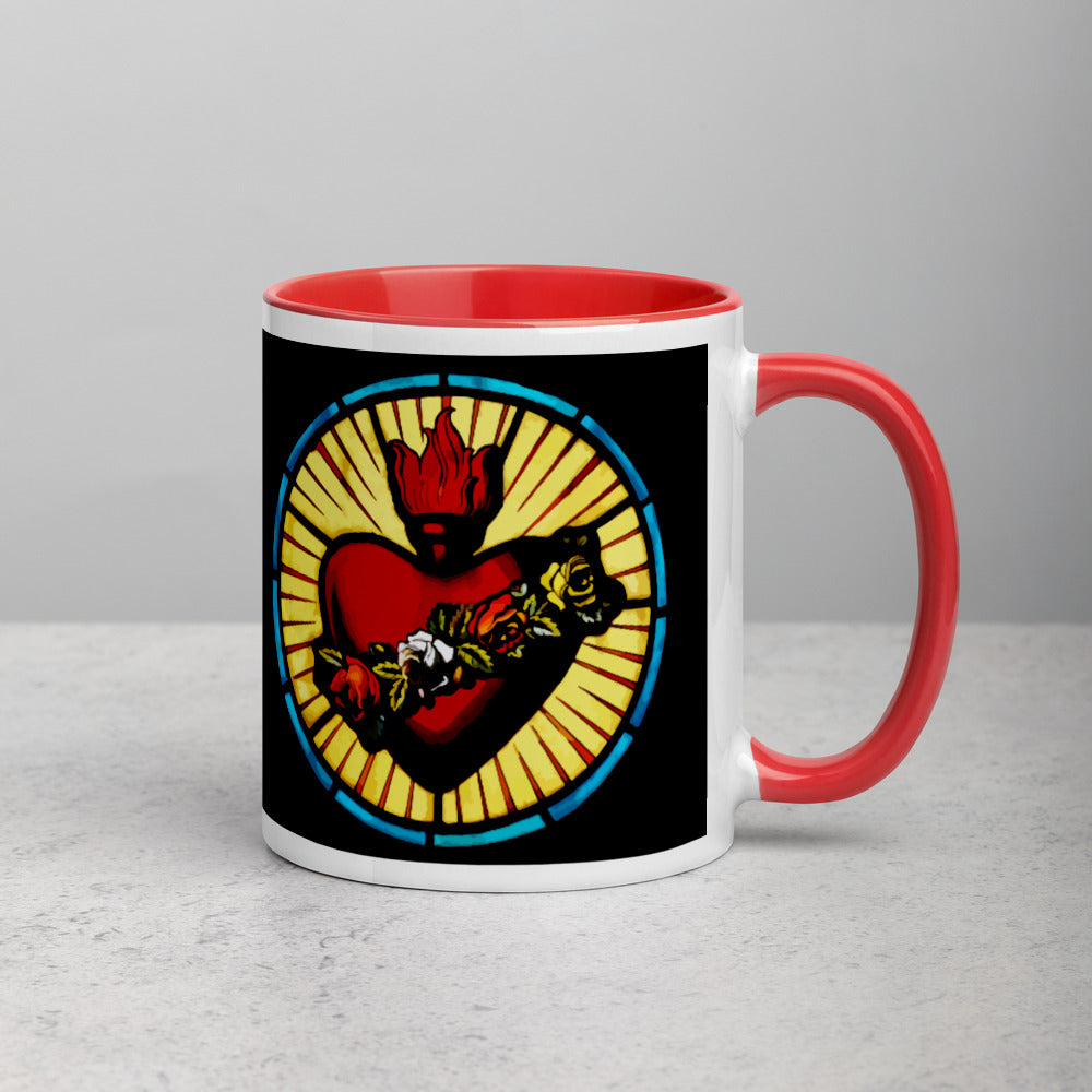 Immaculate Heart of Mary Mug with Color Inside