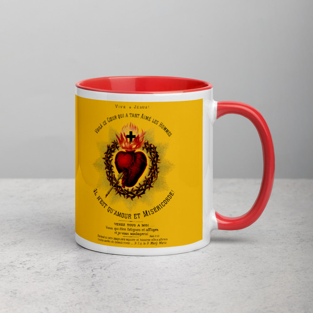 Voilà ce Cœur - Mug with Color Inside