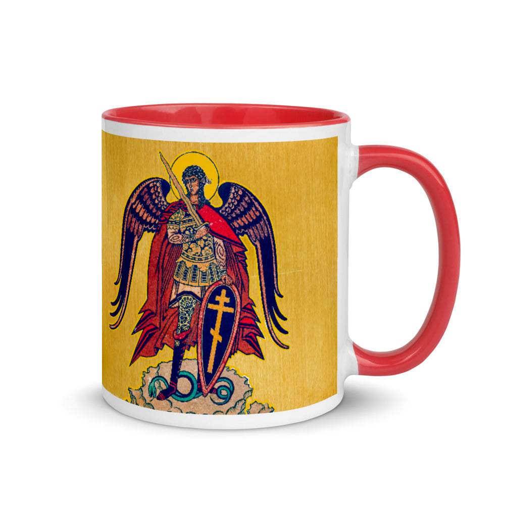 Archangel St Michael - Mug with Color Inside