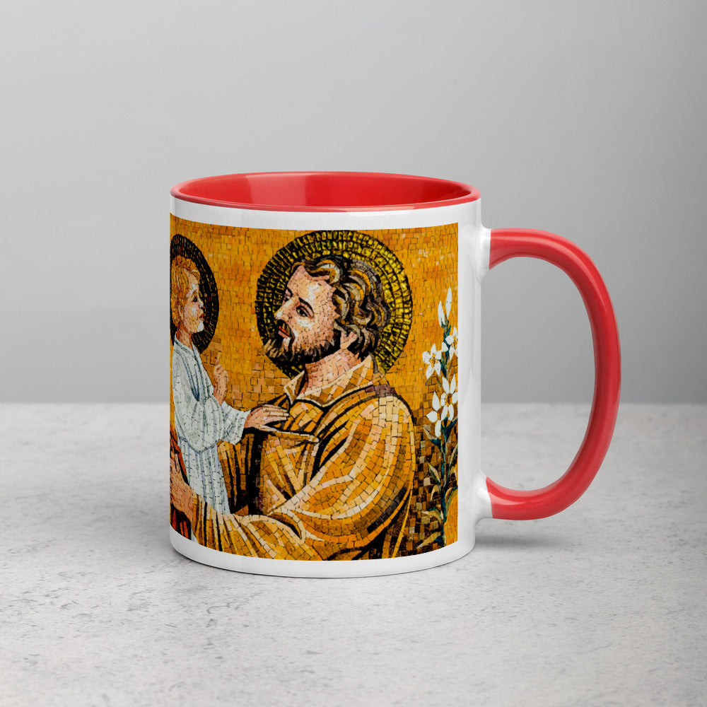 St Joseph & Divine Child - Mug with Color Inside