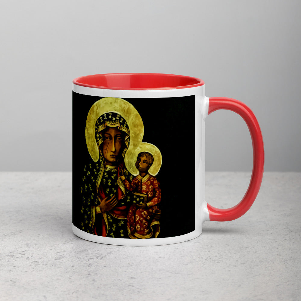 Madonna of Częstochowa - Mug with Color Inside