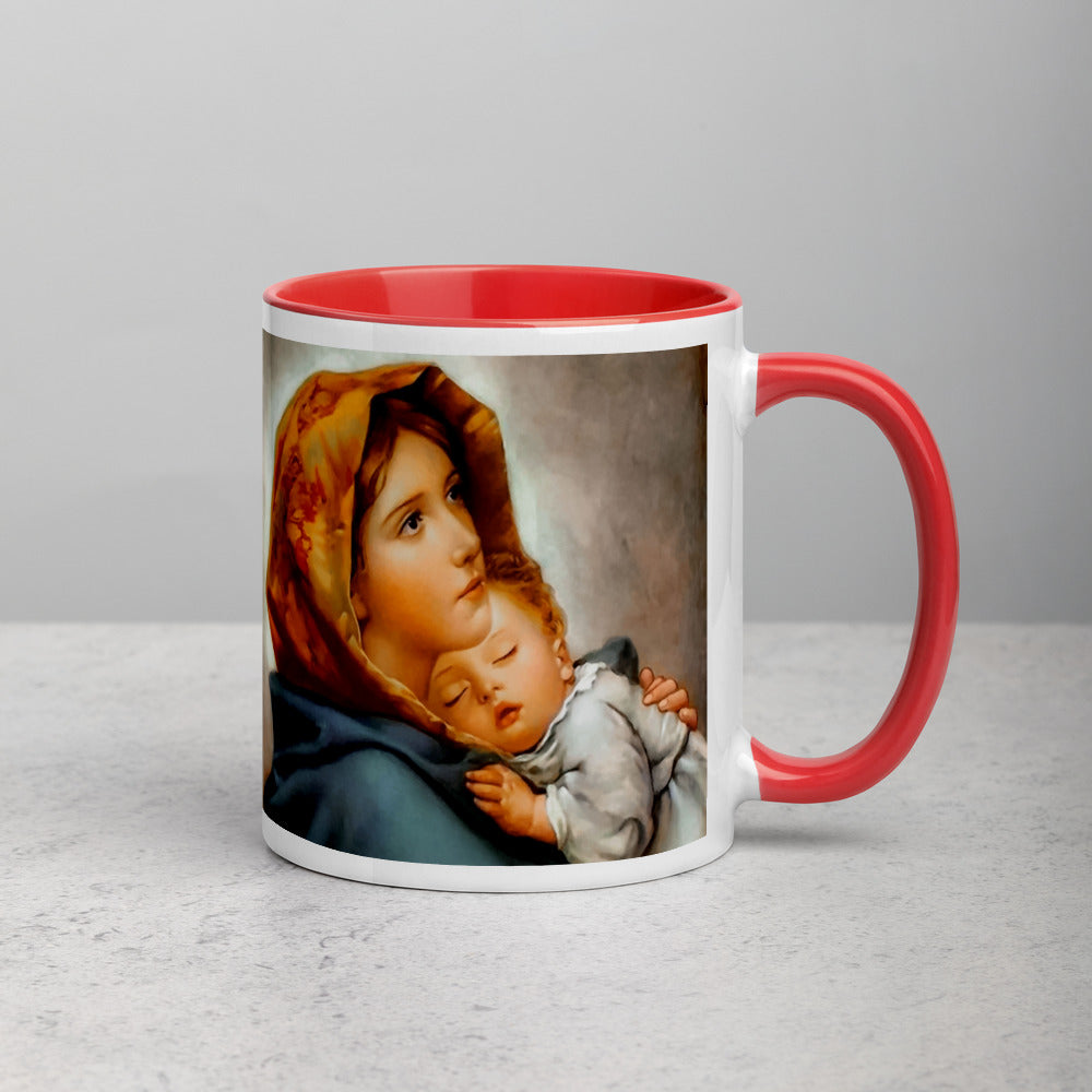 Madonna of the Streets (Roberto Ferruzzi) Mug with Color Inside