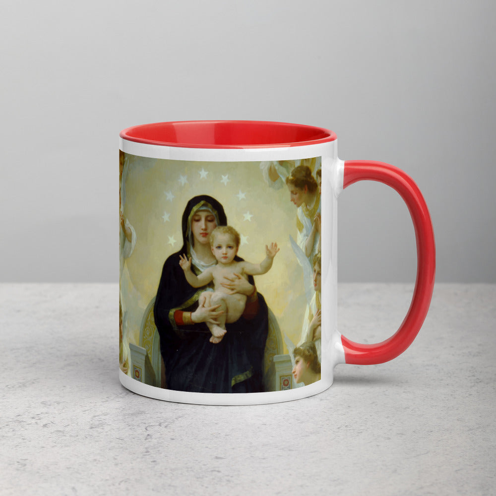 Regina Angelorum (Bouguereau) Mug with Color Inside