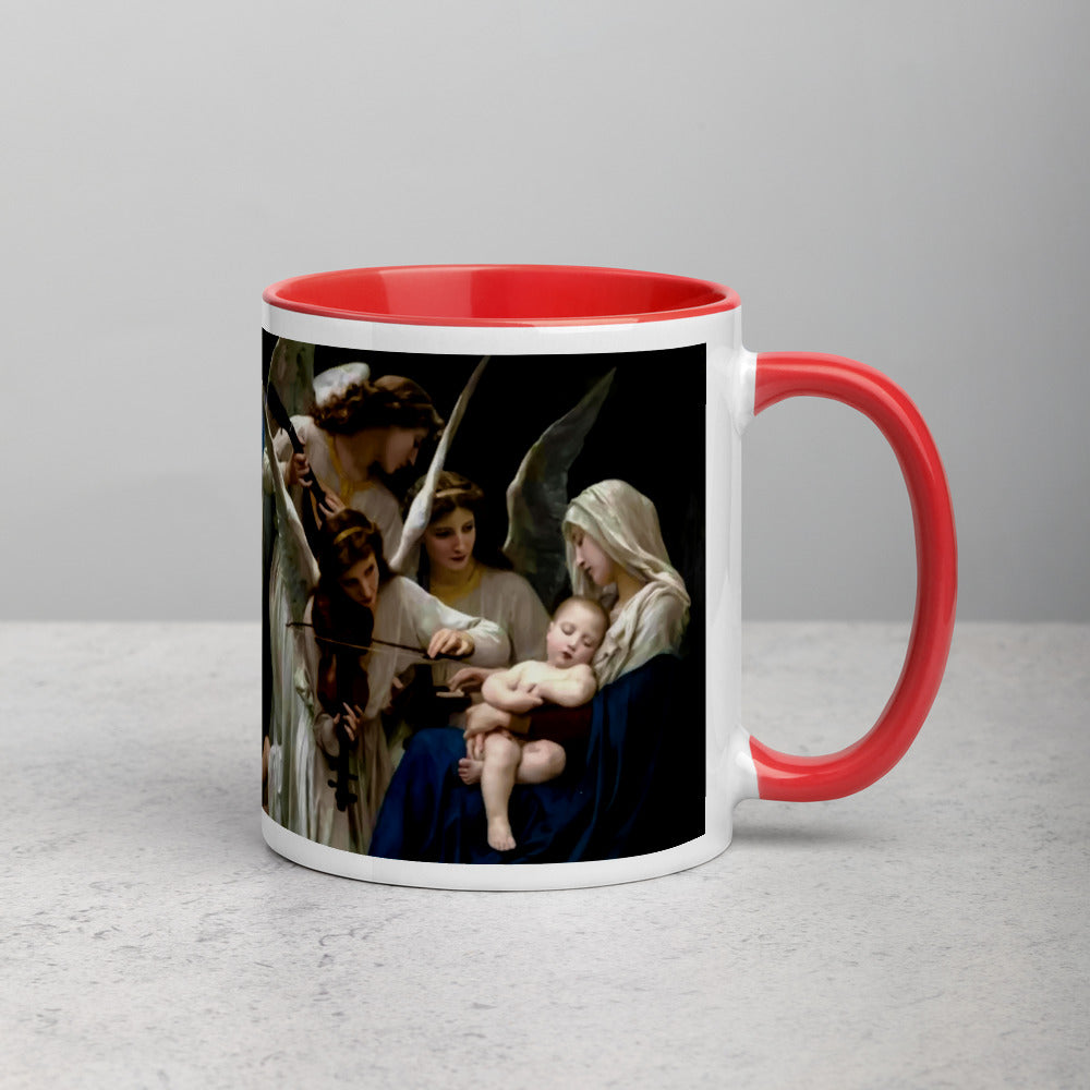 The Virgin with Angels (Bouguereau) Mug with Color Inside