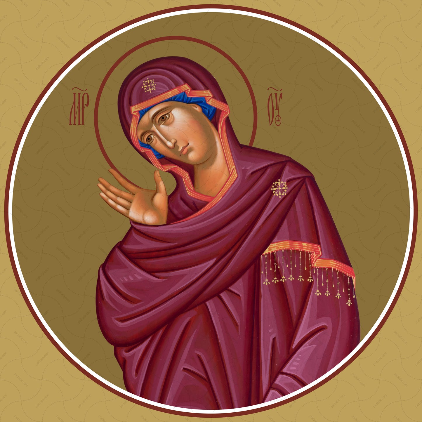 Annunciation, Most Holy Theotokos (for iconostasis)