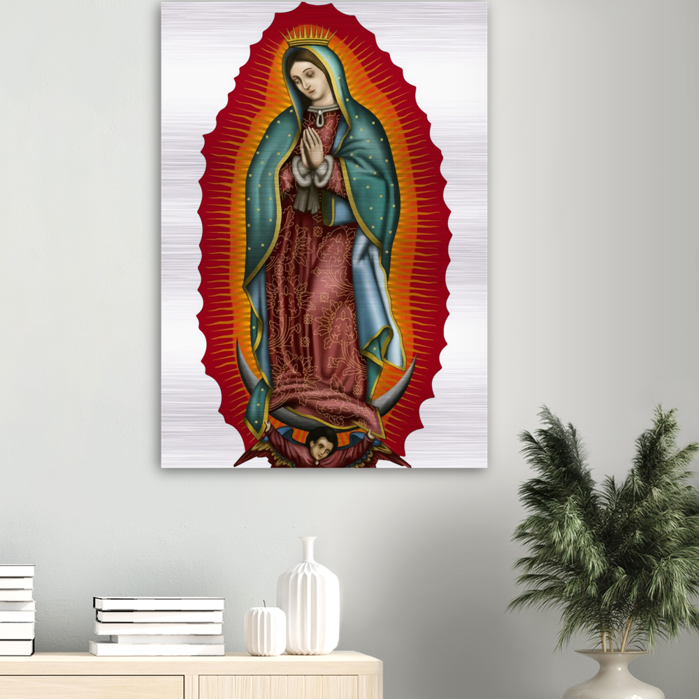 Nuestra Señora Virgen de Guadalupe - Brushed #AluminumIcon #MetallicIcon #Icon