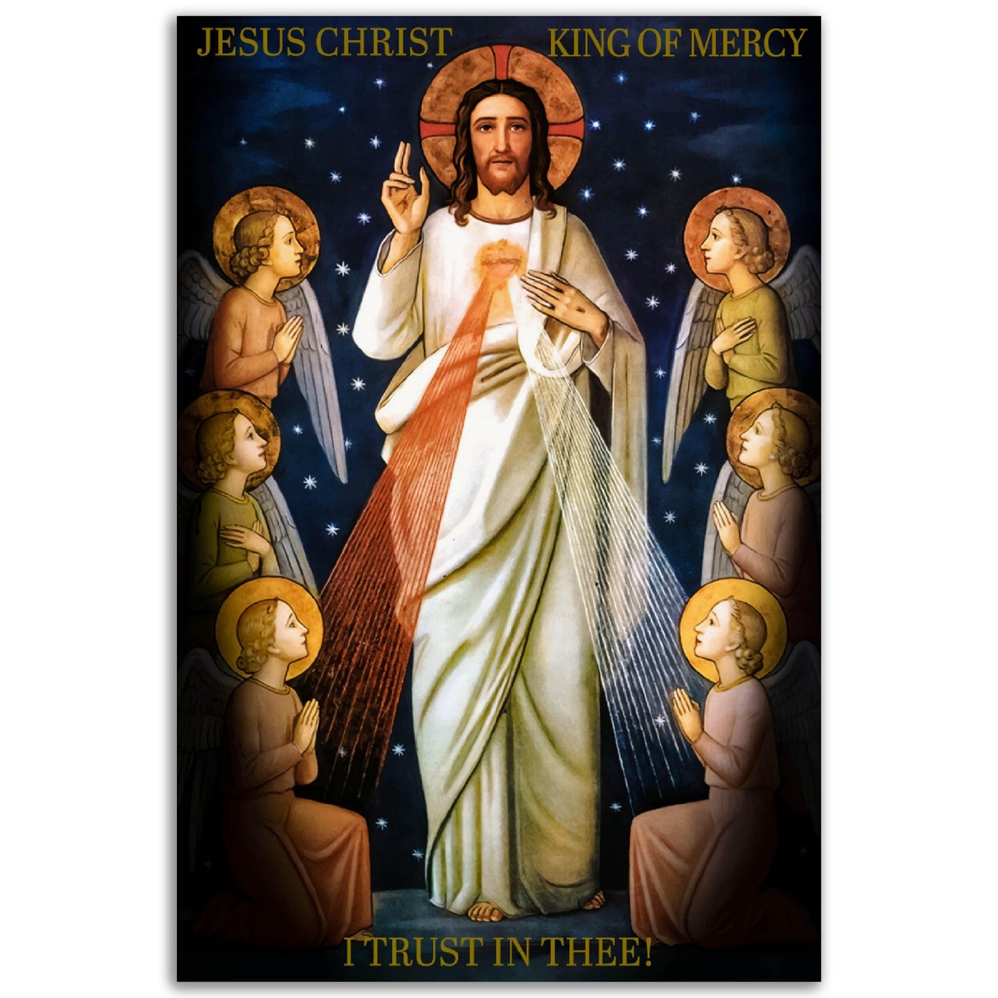 Jesus Christ King of Mercy ✠ Museum-Quality Matte Paper Poster