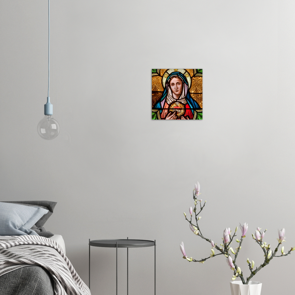 The triumph of the Immaculate Heart of Mary ✠ Brushed #Aluminum #MetallicIcon #AluminumPrint