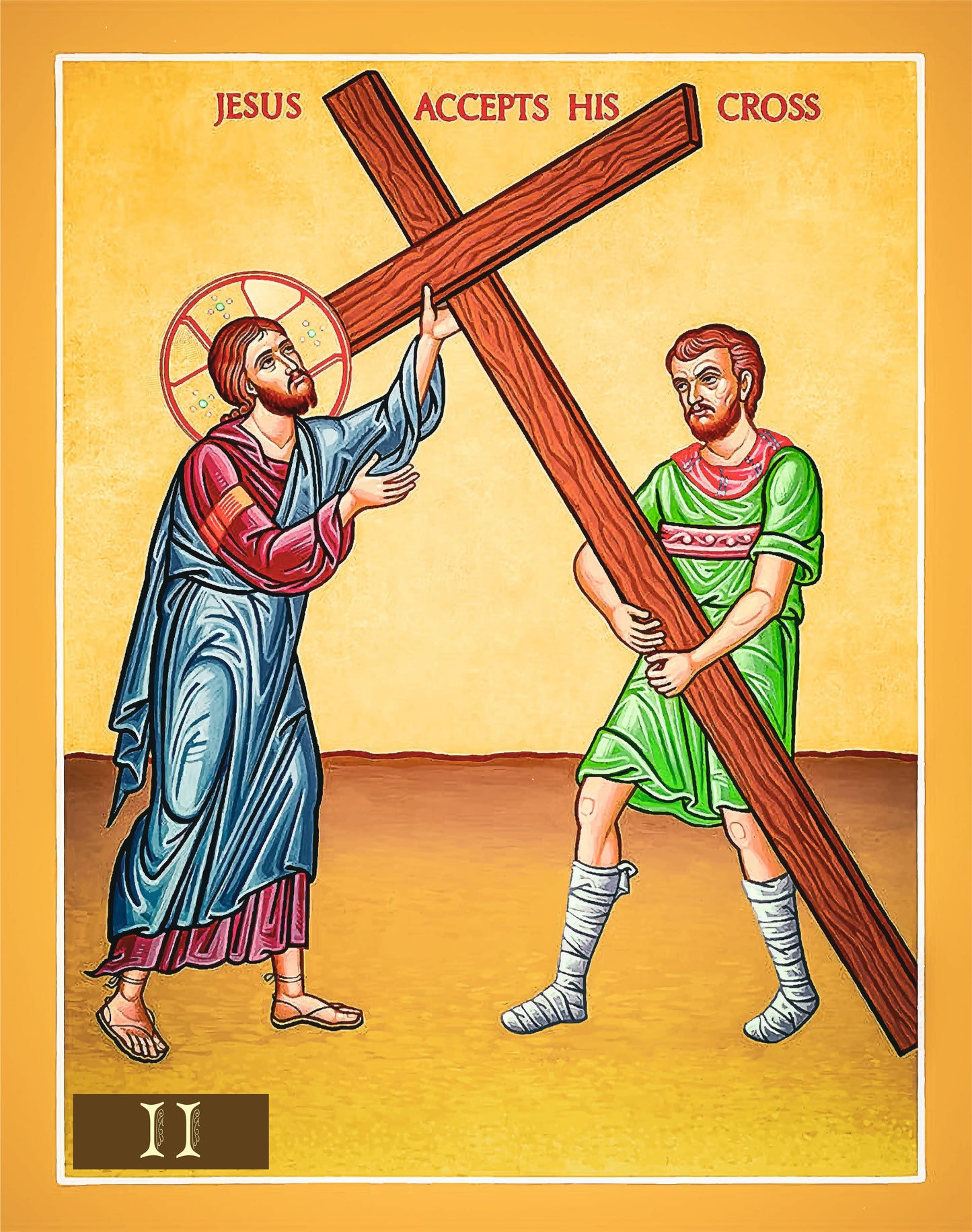 14 Stations of the Cross Set - Numbered