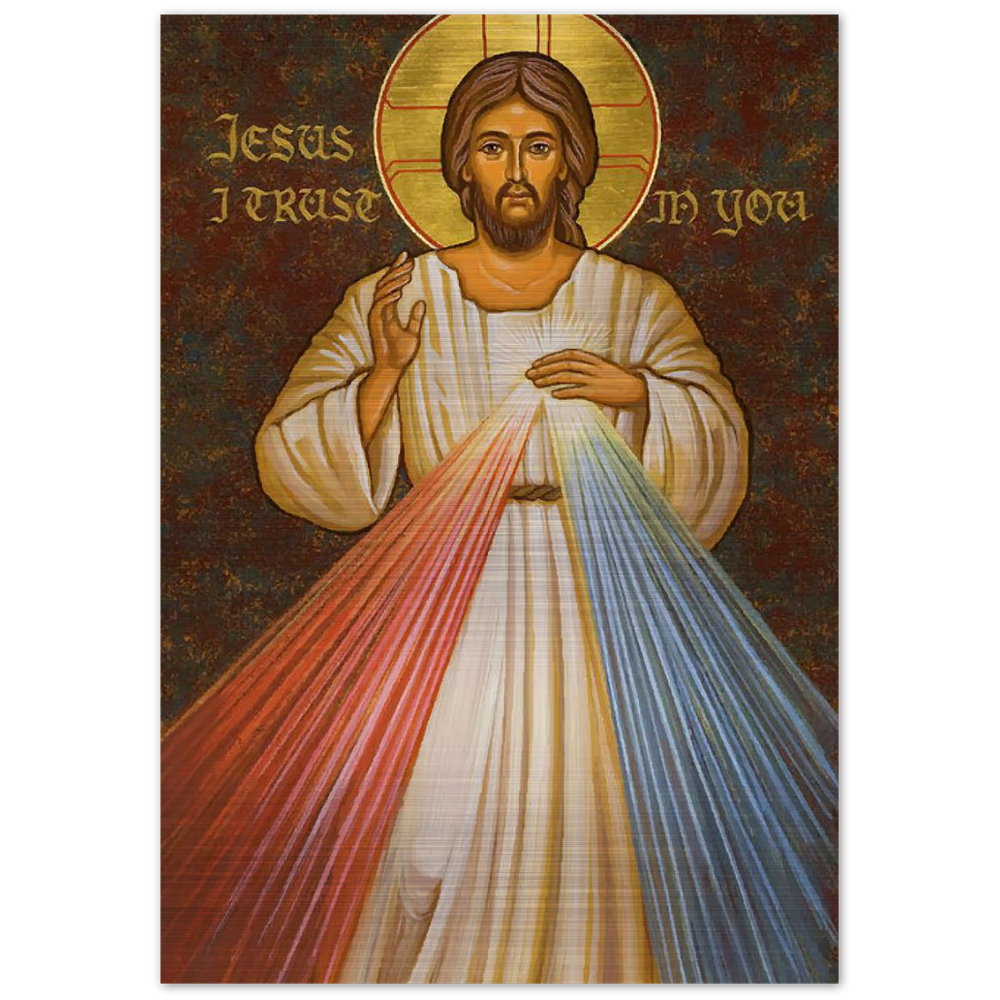 Jesus, I Trust in You – Brushed #Aluminum #MetallicIcon #AluminumPrint