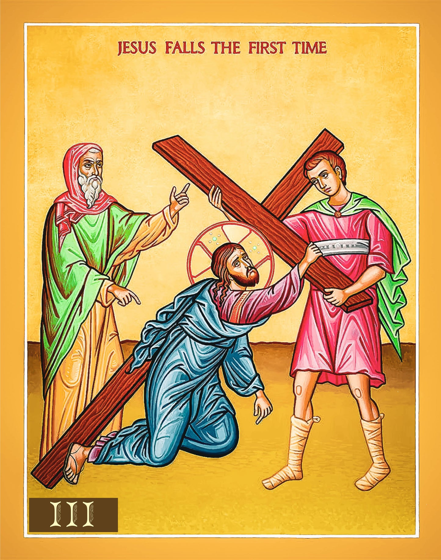 14 Stations of the Cross Set - Numbered