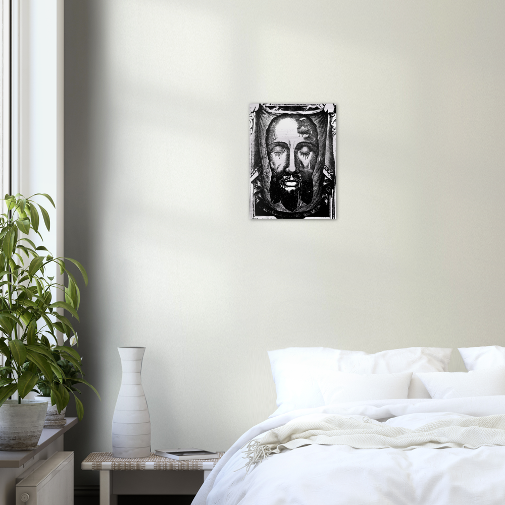 Devotion to the Holy Face of Jesus ✠ Brushed #Aluminum #MetallicIcon #AluminumPrint