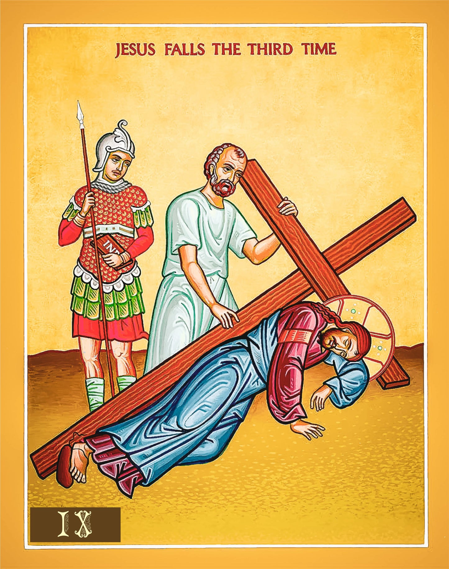 14 Stations of the Cross Set - Numbered