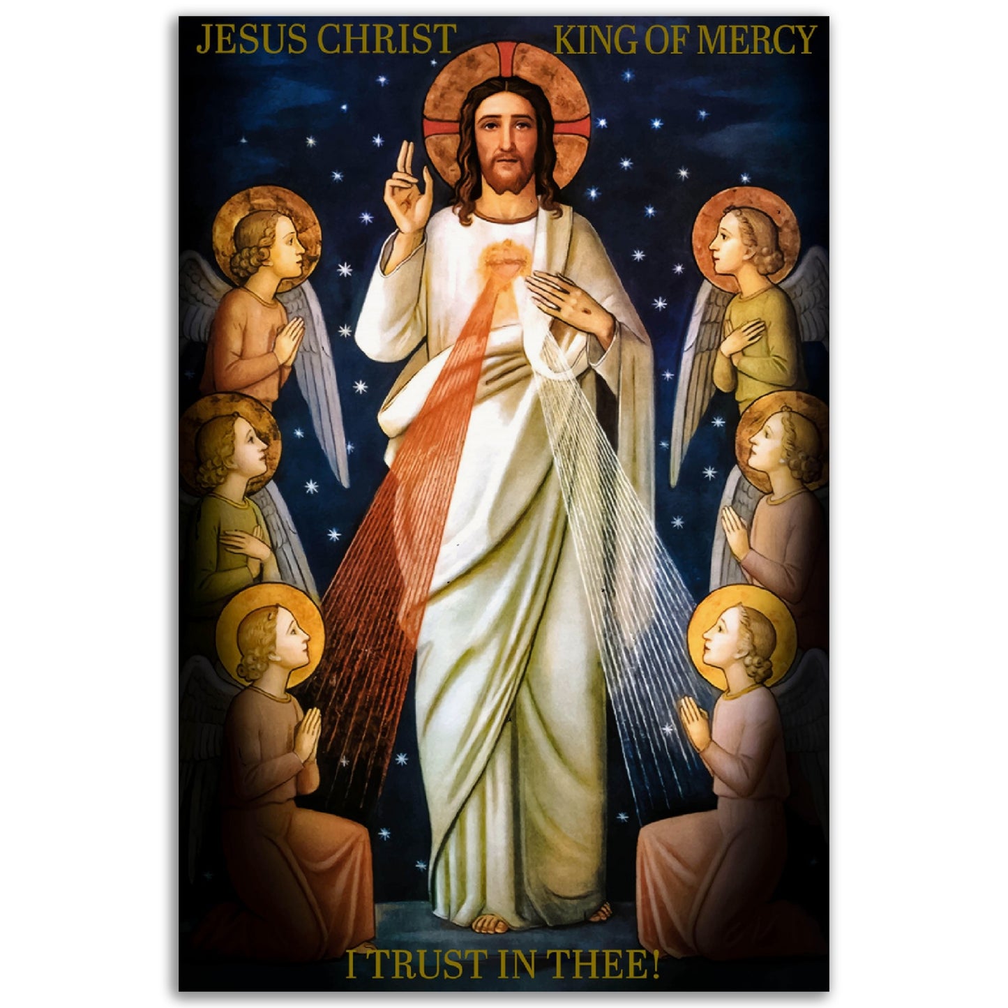 Jesus Christ King of Mercy ✠ Museum-Quality Matte Paper Poster