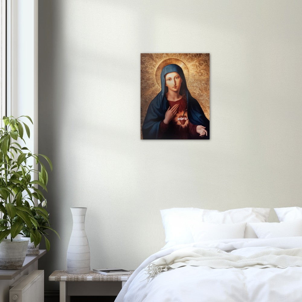 Immaculate Heart of Mary Brushed Aluminum Print