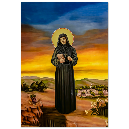 Pearl Print - Lebanese Maronite Nun St Rafqa Icons