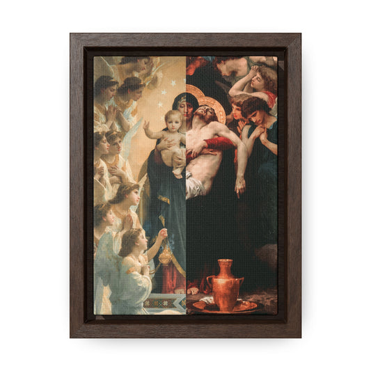 Pietà and Virgin with Angels (Bouguereau') #FramedCanvas #Collage Premium