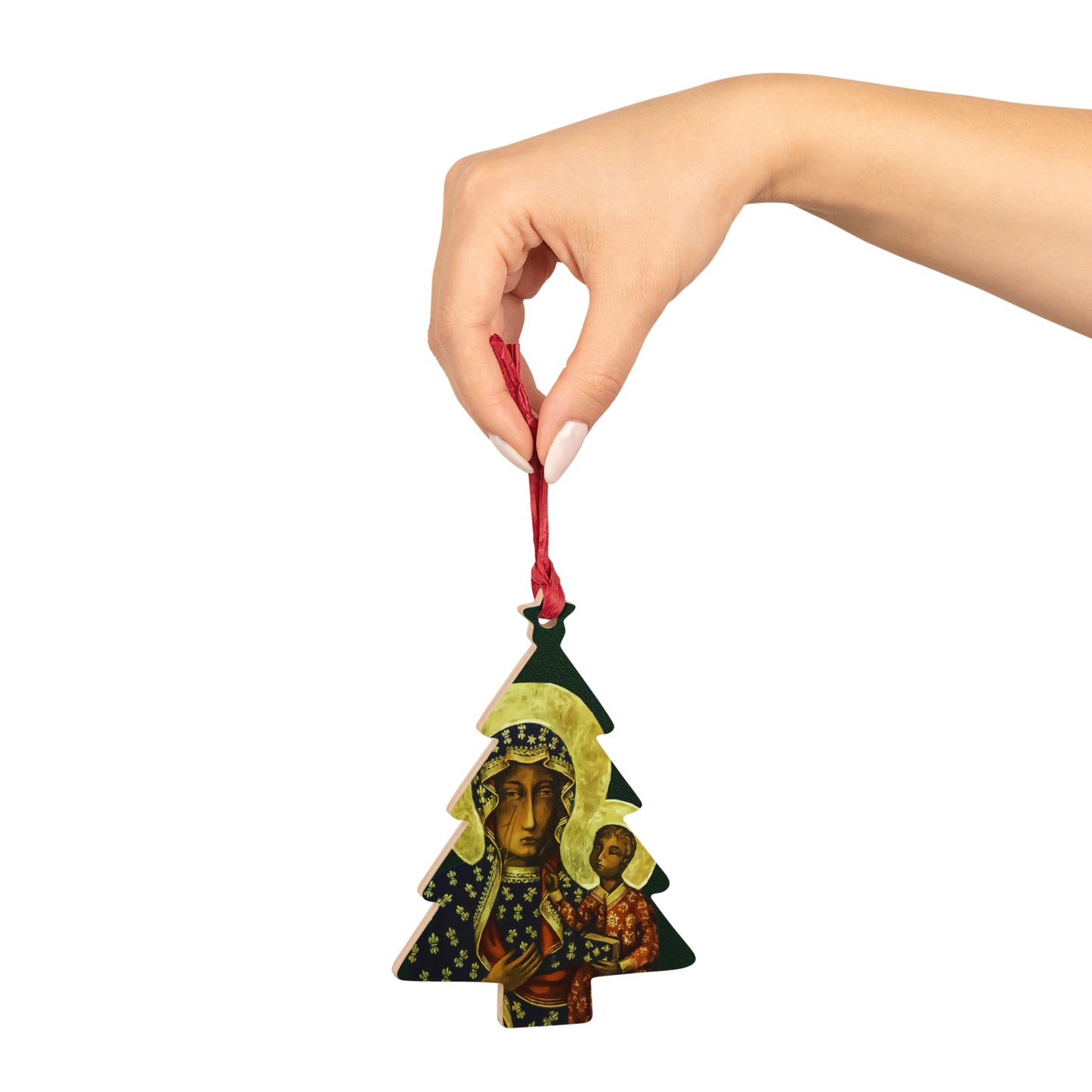 Black Madonna of Częstochowa - Wooden #Christmas #Ornaments